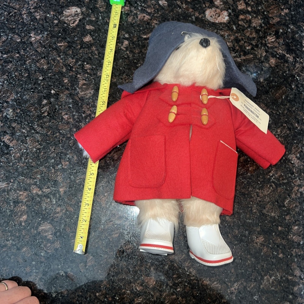 Paddington Bear Gabrielle Designs 16" England Darkest Perú White Shoes Blue Hat